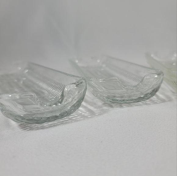 (4) Vintage Pressed Glass Corn On The Cob Holders - Picture 4 of 12